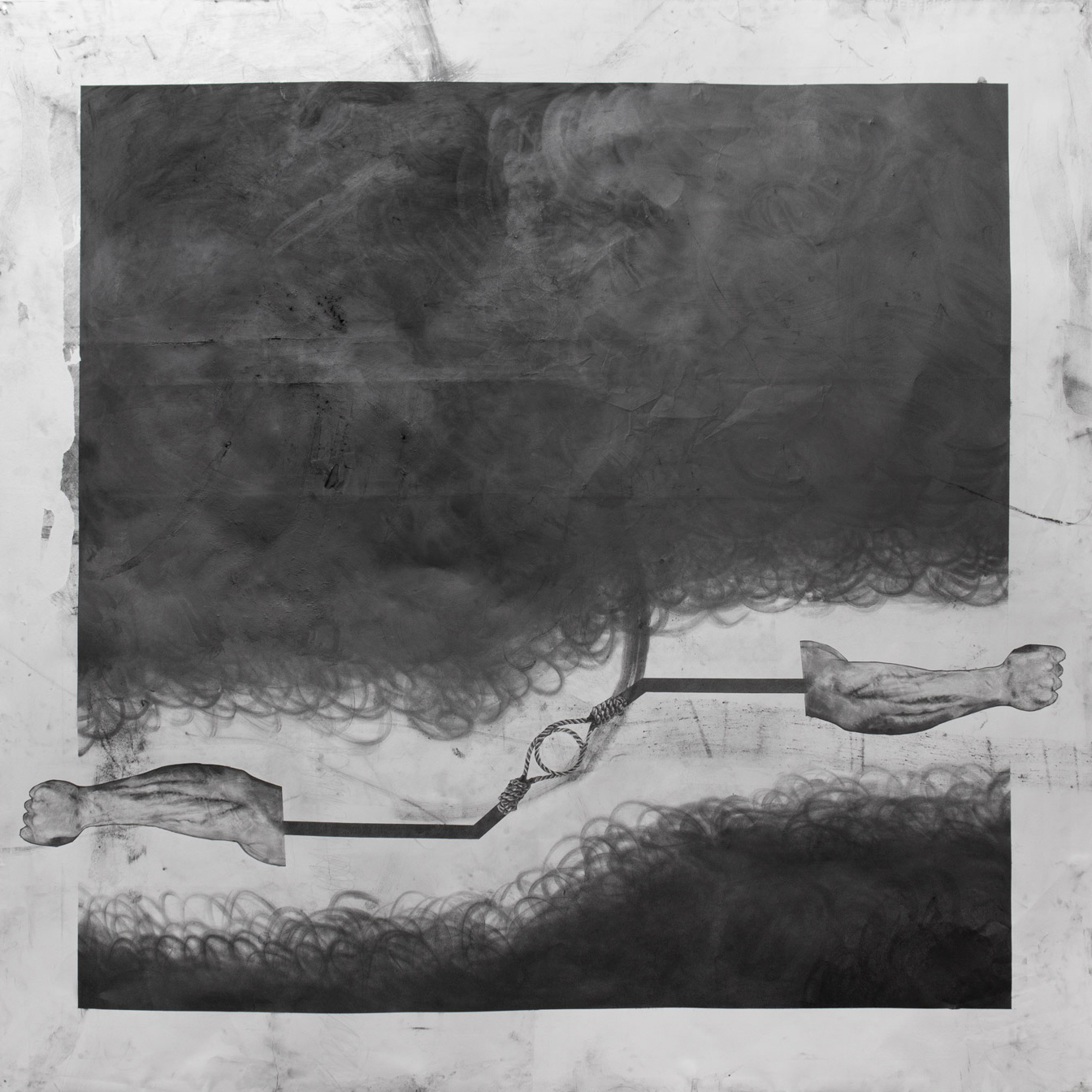 Armory Poise (Black Mass). Pencil & Graphite Drawing on Paper, 150cm x 150cm, 2019 Armory Poise (Black Mass). Pencil & Graphite Drawing on Paper, 150cm x 150cm, 2019