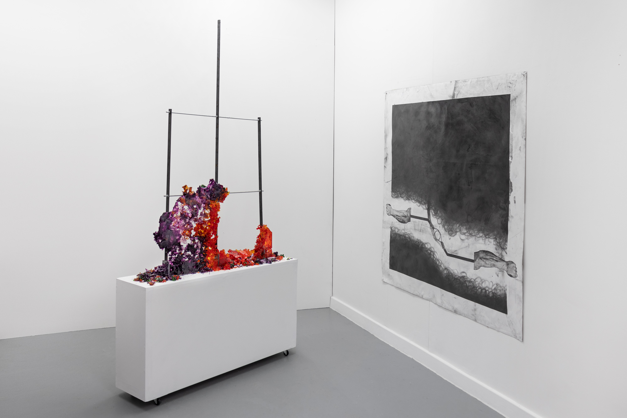 Untitled (Window 1); installed with Armory Poise (Black Mass); 2019/2020 Untitled (Window 1); installed with Armory Poise (Black Mass); 2019/2020